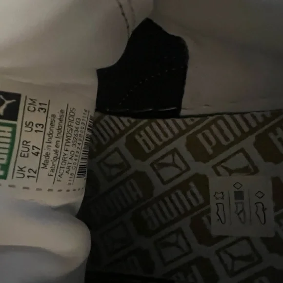 MENS Suede black puma Sneakers size 13 - Picture 12 of 13